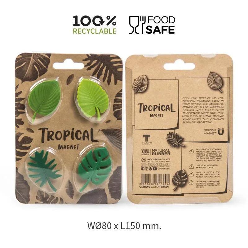 The Mini Tropical Leaf Magnet Set