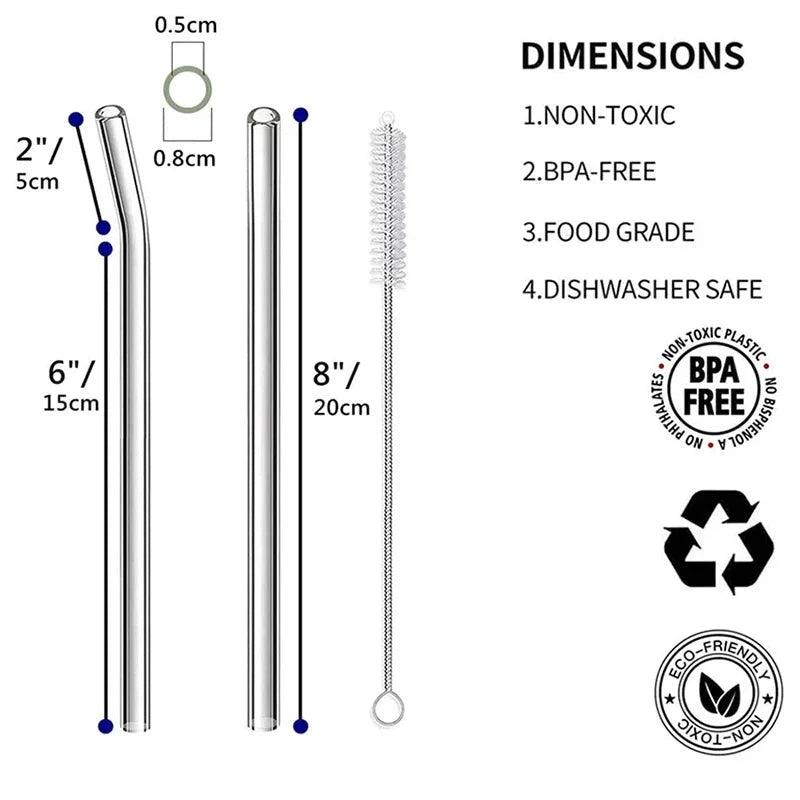 The Tall Glass Straw Set