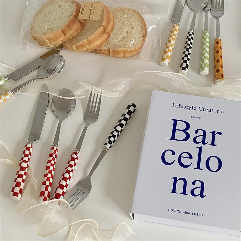 The Checkerboard Utensil Set