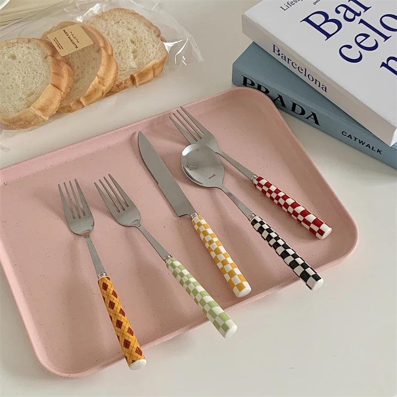 The Checkerboard Utensil Set