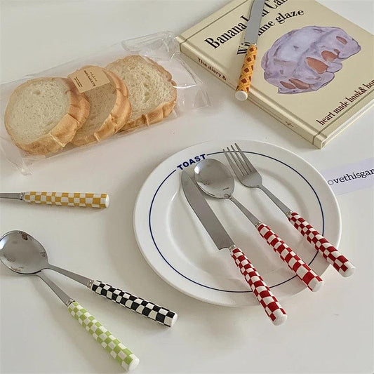 The Checkerboard Utensil Set