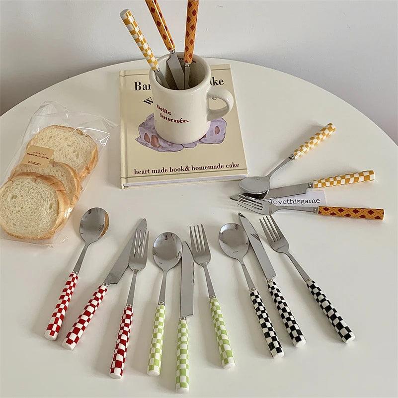 The Checkerboard Utensil Set