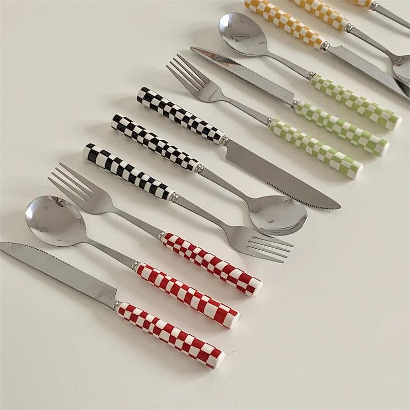 The Checkerboard Utensil Set