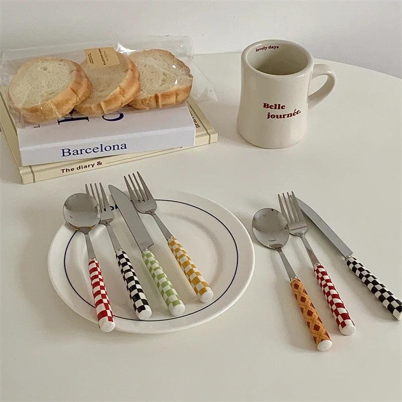 The Checkerboard Utensil Set