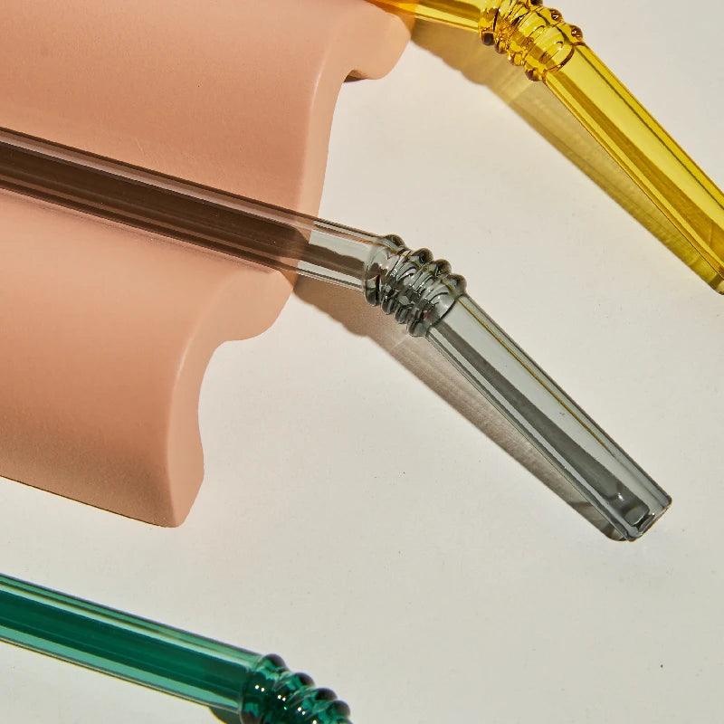 The Shortie Glass Straw Set