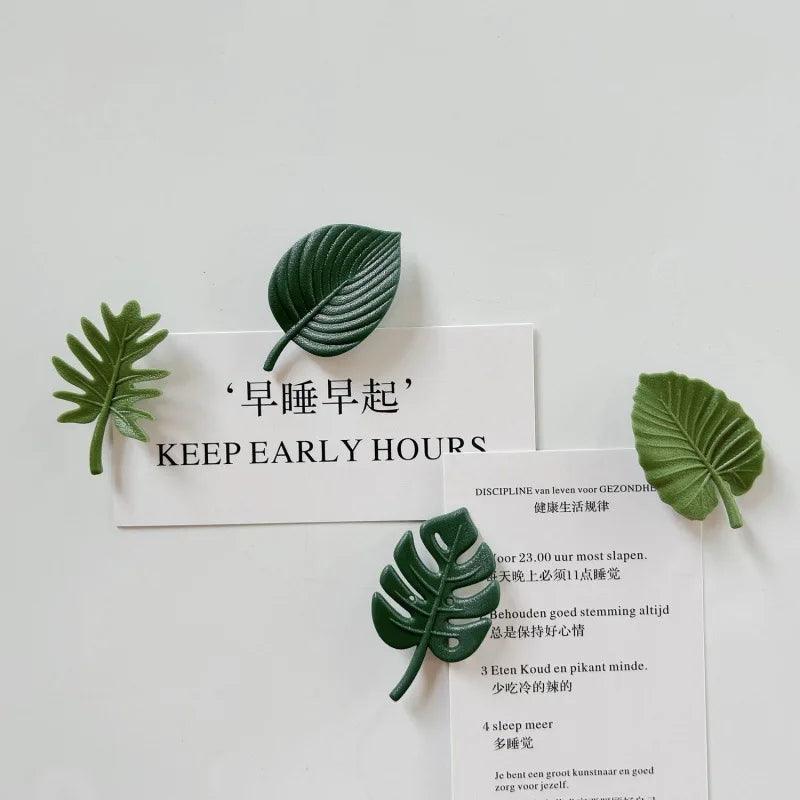 The Mini Tropical Leaf Magnet Set
