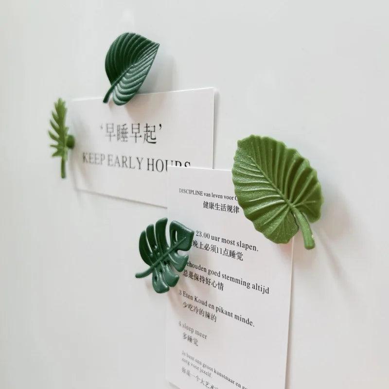 The Mini Tropical Leaf Magnet Set